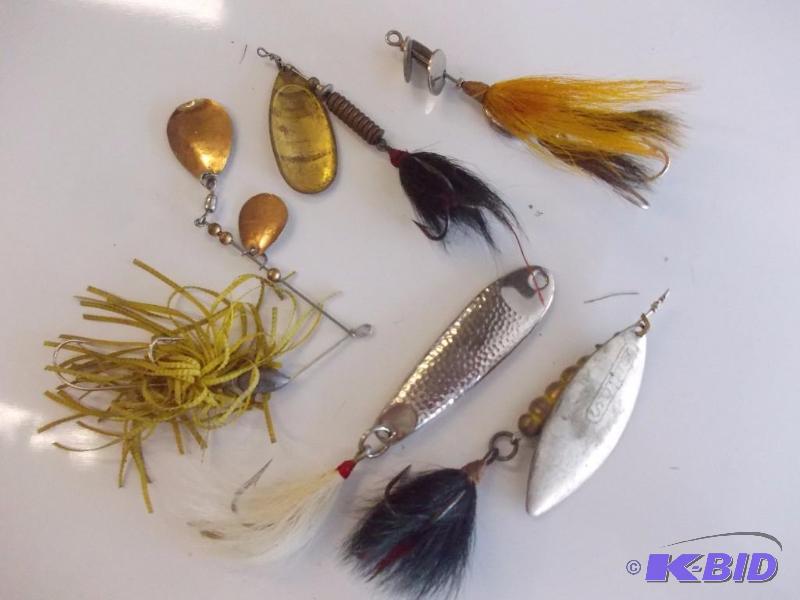 lot 193 image: 5 Lures Hopkins Shorty 150, Marathon, Mepps&...