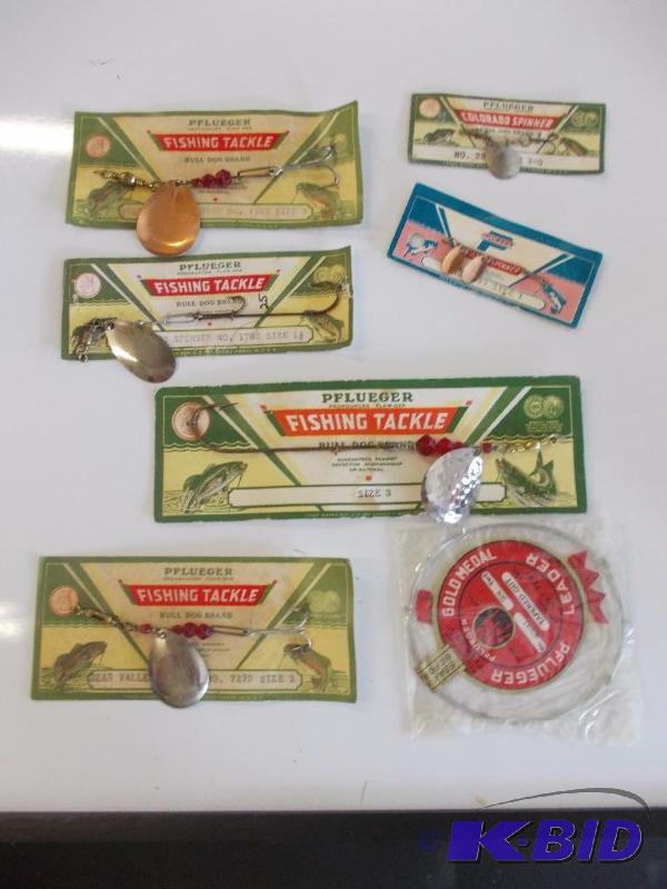 lot 199 image: Vintage Phlueger Fishing Tackle In Original P...