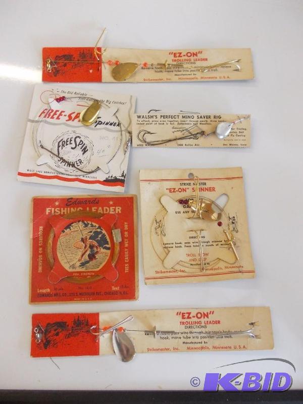 lot 201 image: Vintage fishing Tackle In Original Packages...