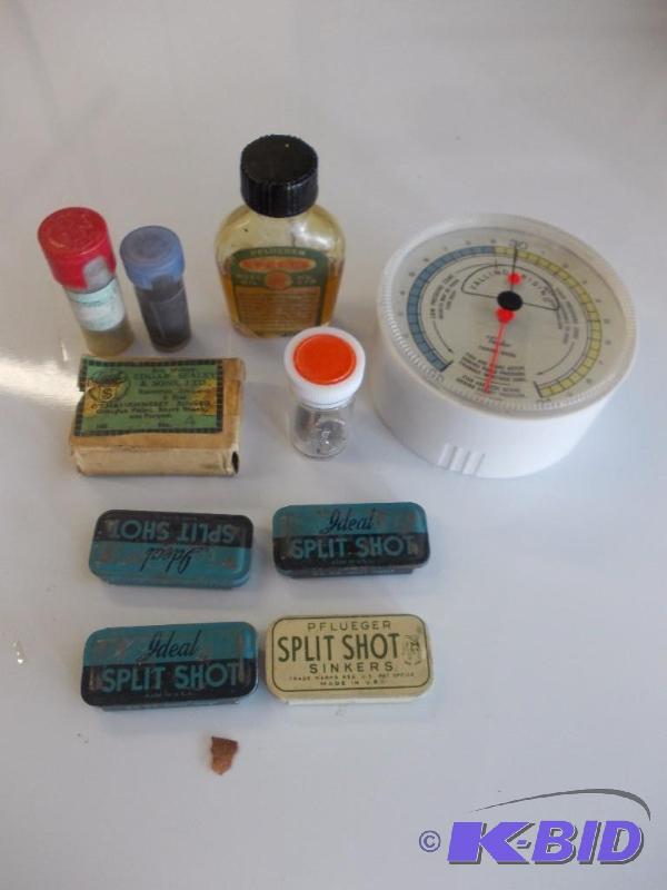lot 221 image: Split Shot Sinkers, Reel Oil, Parts, Pressure...