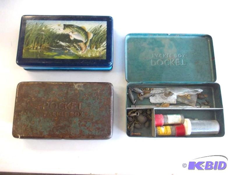 lot 244 image: 3-Small Tackle Boxes...
