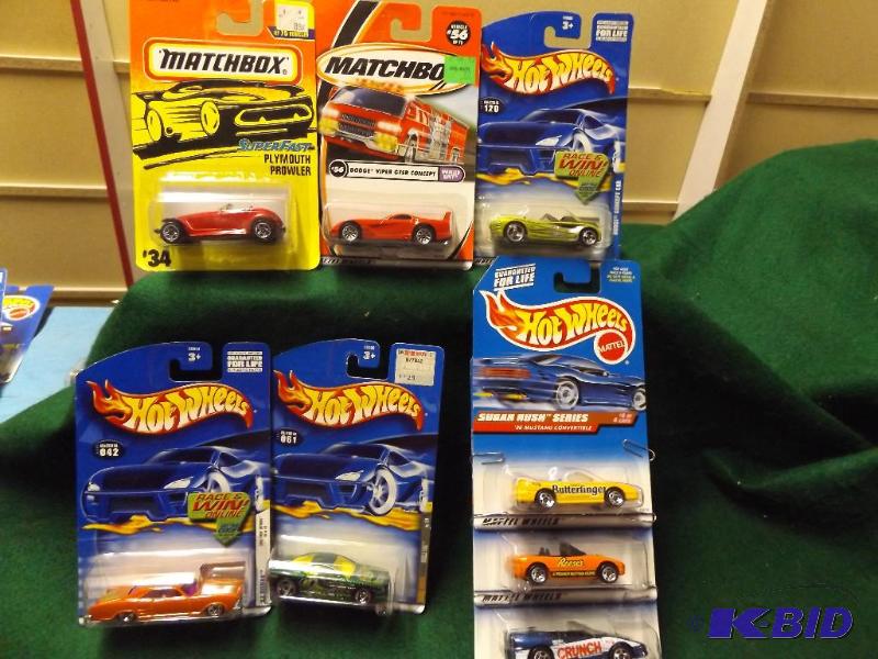 Hot Wheels & Matchbox group of 9
