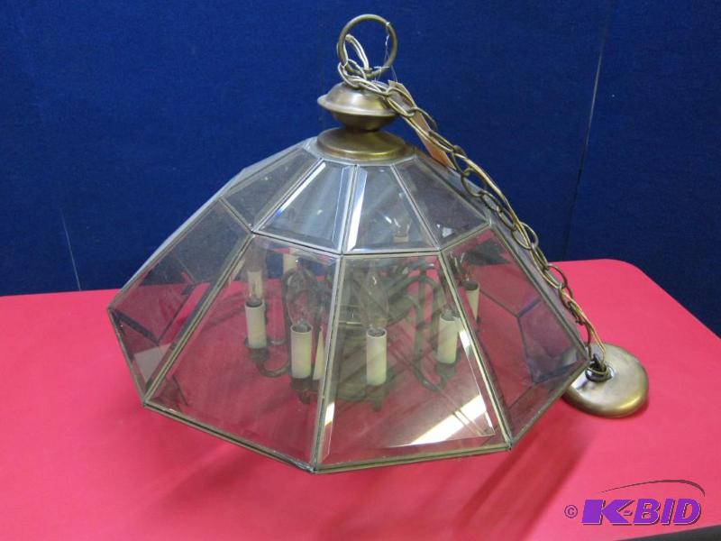 Beveled Glass Chandelier