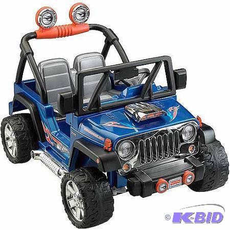 lot 9 image: New Fisher Price Power Wheels Hot Wheels Jeep...