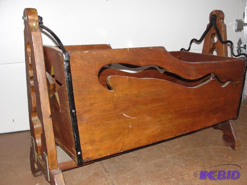 Antique Wooden Crib