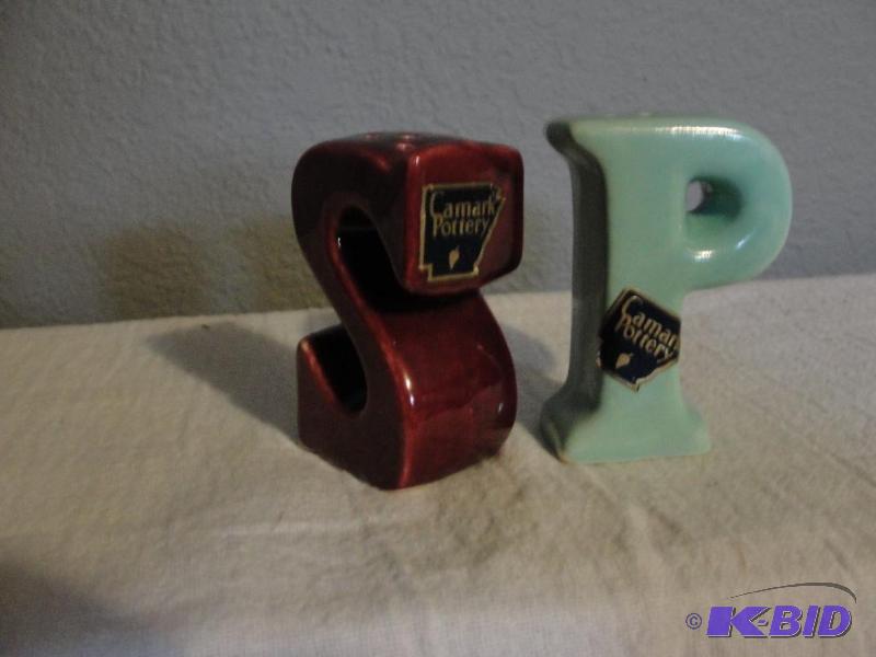 Camrack Pottery Salt and Pepper Shakers S and P