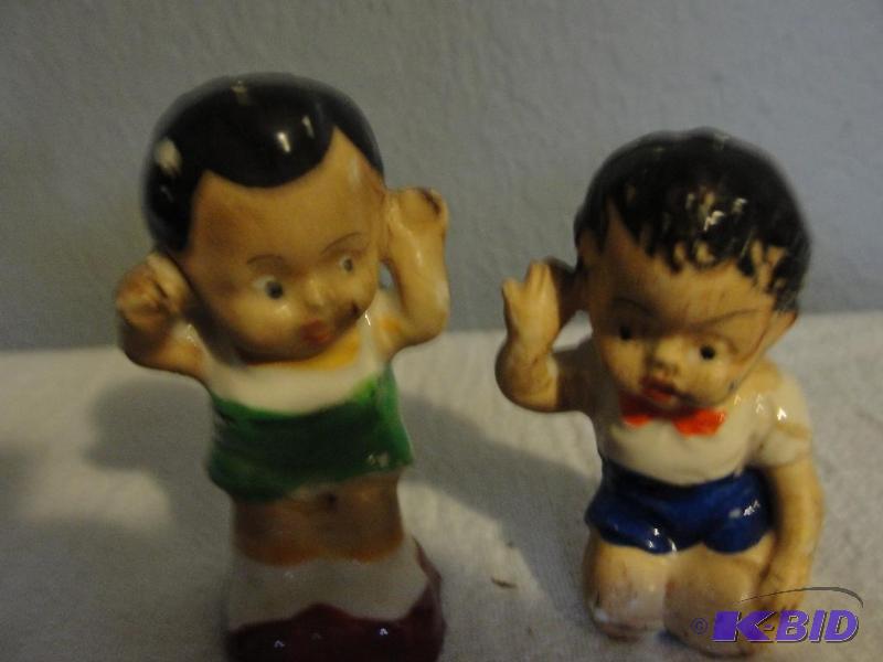 Japan Made - Boys Salt and Pepper Shakers