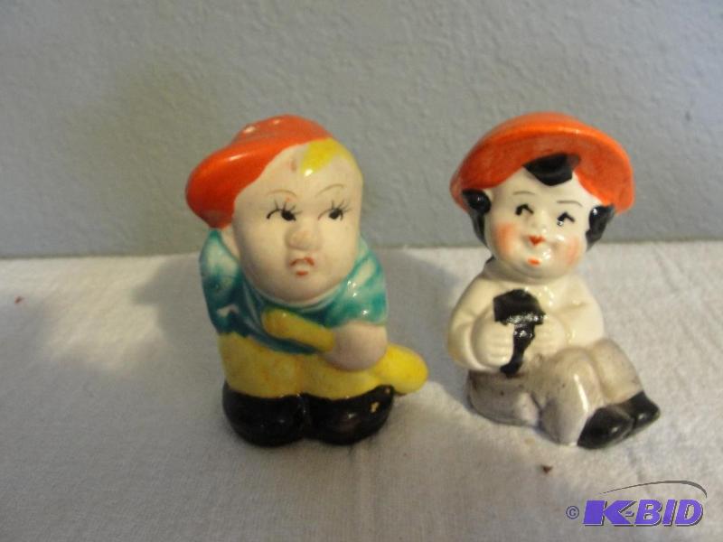 Japan Made - Boys and Girl  Salt and Pepper Shakers