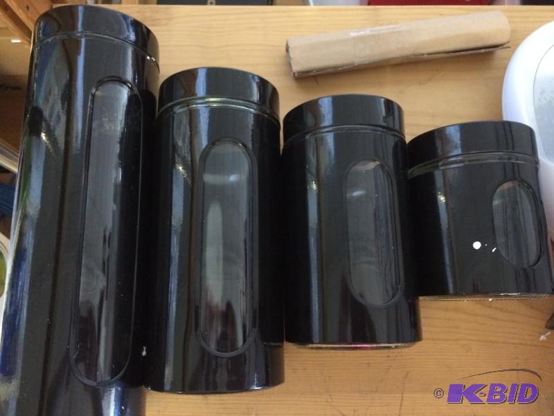 metal and glass storage container
