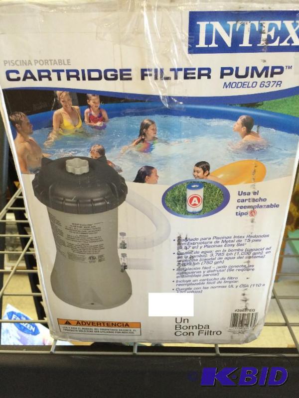 intex cartridge filter pump