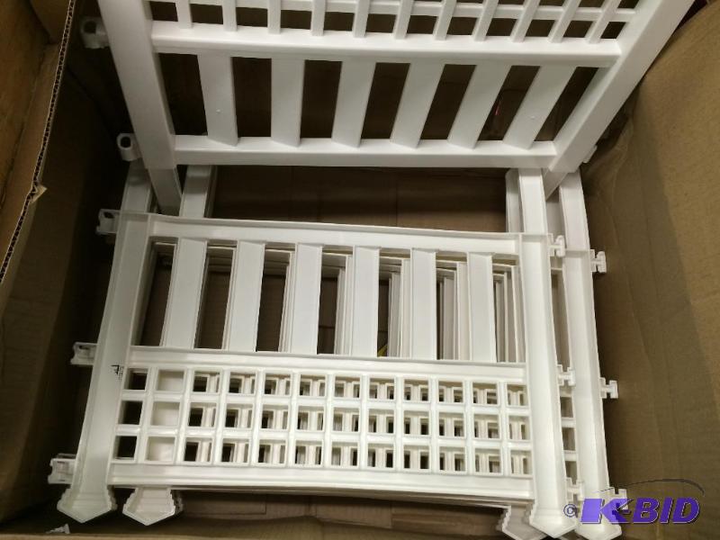 New plastic yard fencing