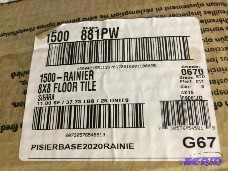 box of tile  8x8 25 pieces 11,000 sf