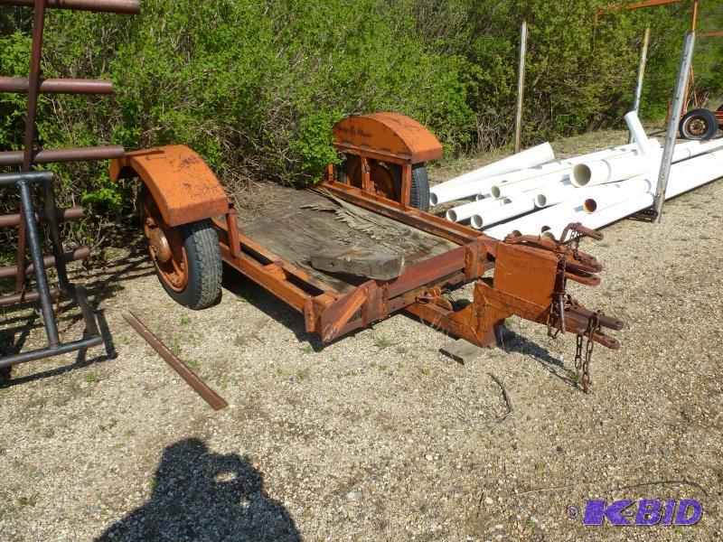 Yard trailer 2 wheel steel trailer 4 wide x...