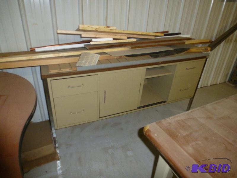 Steel desk 5 2&quot wide x 18&quot deep...