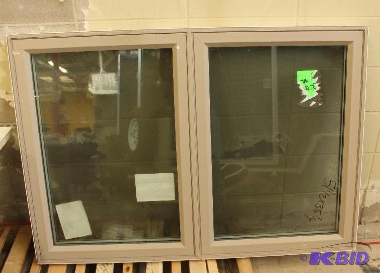lot 16 image: Alside vinyl clad double casement windows