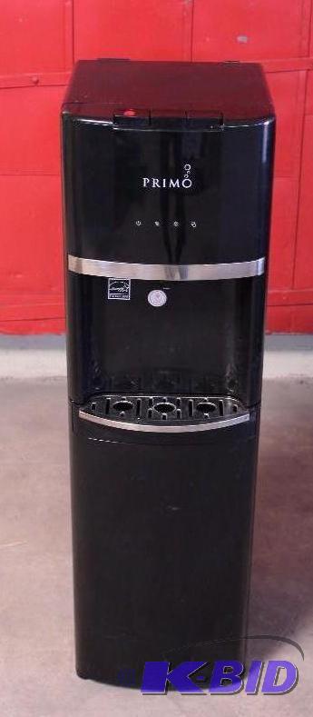 lot 28 image: Primo Pewter Bottom Loading HotCold Water Dispenser.  Tested just the cold water.