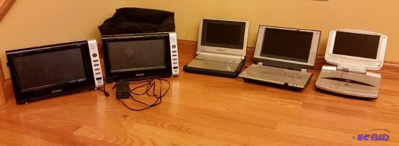 lot 47 image: 5 Assorted Portable DVD players