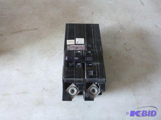 lot 100 image: SquareD 150 Amp Breaker 2 pole....