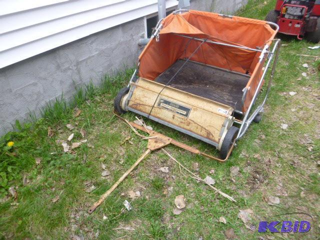 lot 109 image: Sears 36" Trailer Lawn Sweeper Model 42...