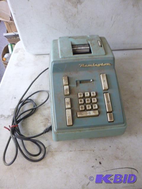 lot 162 image: Old Remington Adding Machine Buzzed when plug...