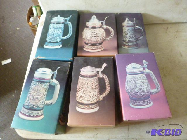 lot 163 image: 6 Avon Steins ...