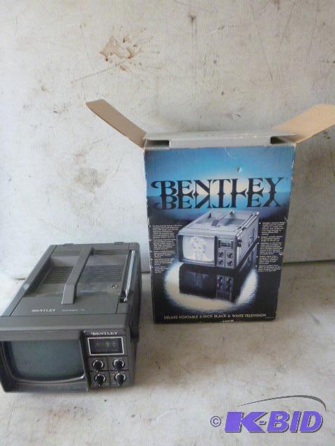 lot 168 image: Bentley Portable 5" Black and White TV...