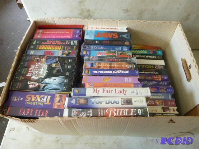 lot 169 image: Box of Miscellaneous VHS Movies...