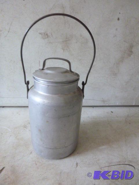 lot 184 image: Small Vintage Milk-Cream Can 9" high....