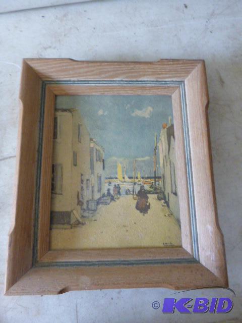 lot 185 image: Framed Picture by R. Wintz 12" X 14"...