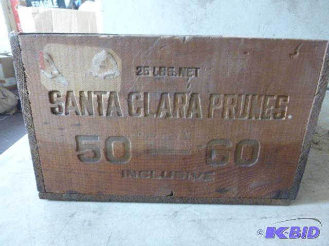 lot 197 image: Vintage Crage Santa Clara Prunes - 6" X ...