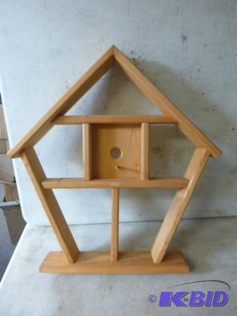 lot 34 image: Bird House Shadow Box Shelf 21" high....