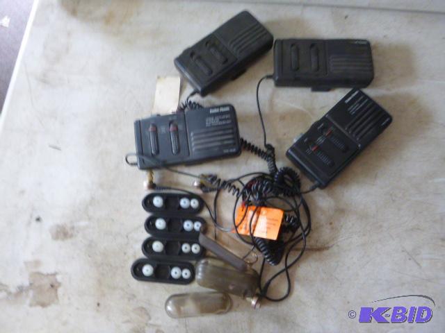 lot 43 image: 4 Radio Shack Voice Actuated FM Transceivers&...