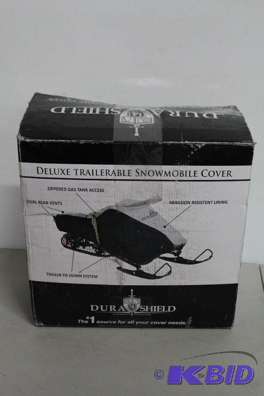 lot 38 image: DuraShield Deluxe Trailerable Snowmobile Cove...