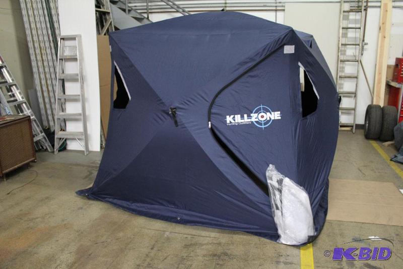lot 43 image: KillZone Ice Boss wide bottom Ice fishing ten...