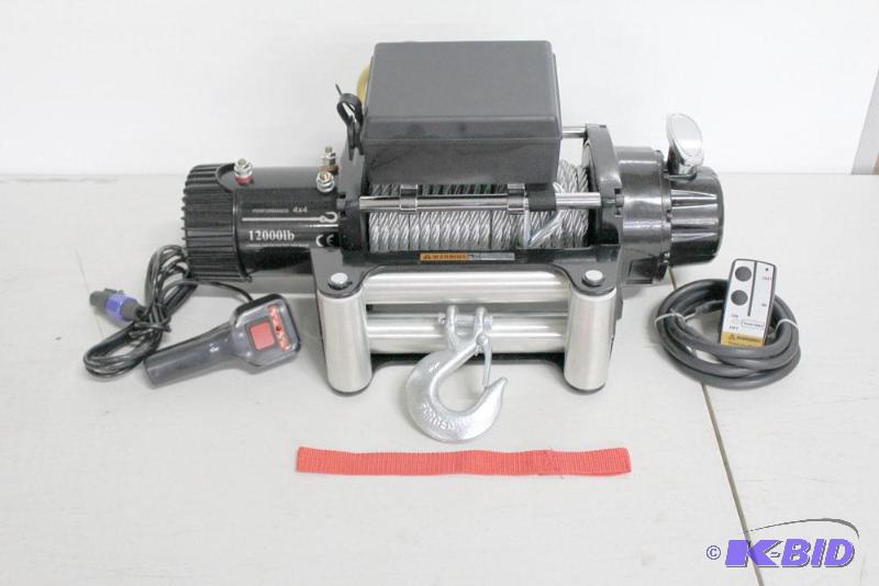 lot 50 image: 12,000lb Recovery winch for Jeep, Truck, 4x4 ...
