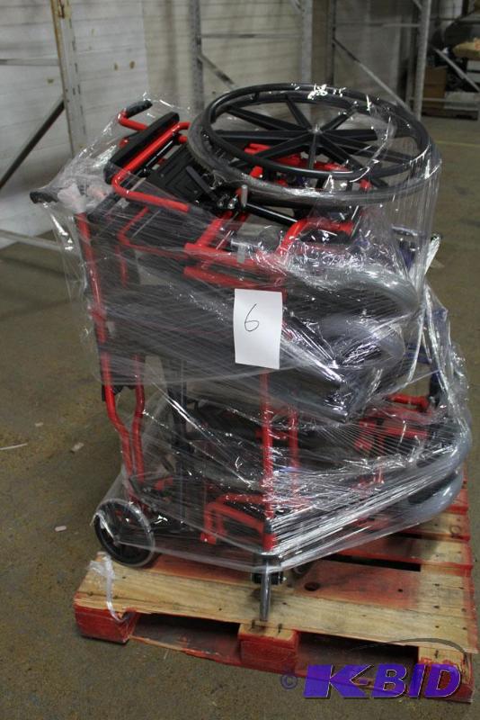 lot 6 image: Mixed pallet of (6) Roll Mobility Wheelchairs...