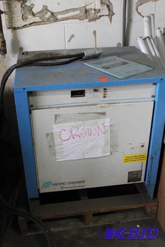 lot 65 image: Pacific Chloride Inc. Forklift Charger. Curre...