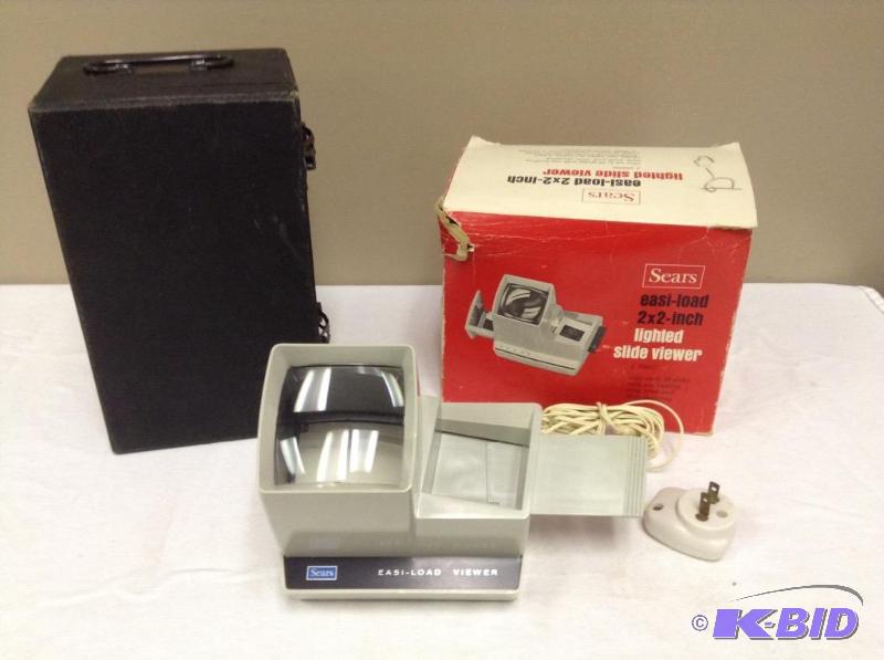 lot 12 image: Sears Slide Viewer and Slide Container