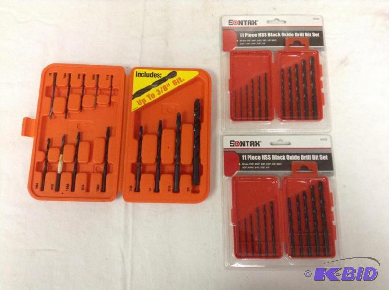 lot 123 image: Black & Decker and Sontax Drill Bit Sets
