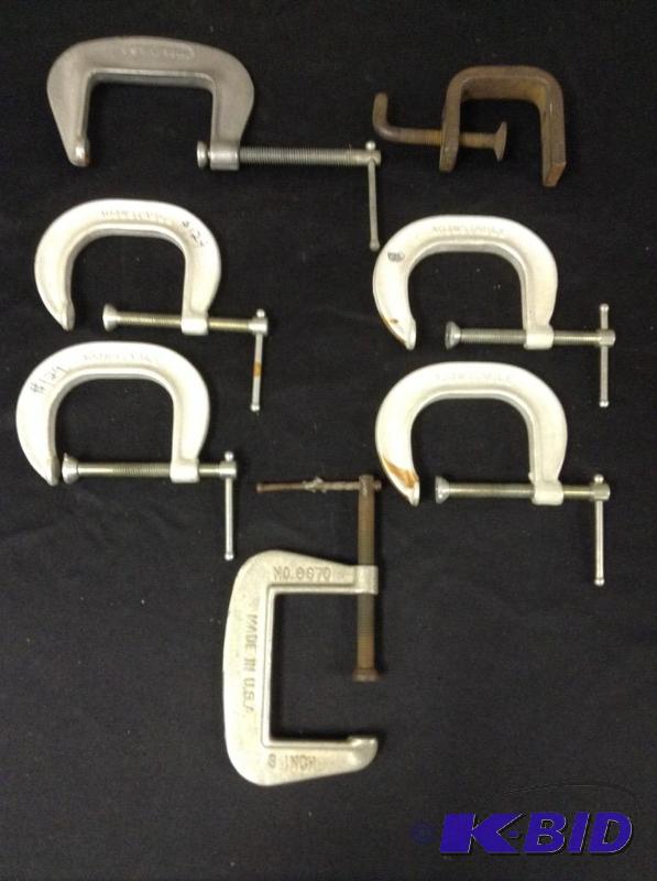 lot 153 image: Collection of C Clamps