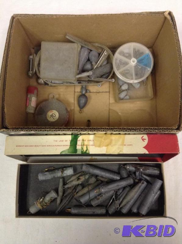 lot 186 image: Lot of Fishing Sinkers