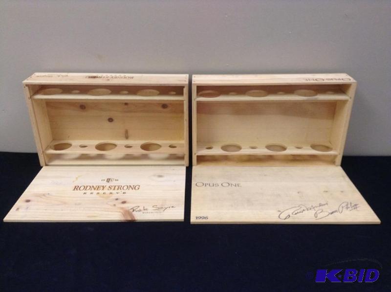 lot 6 image: Wooden Wine Boxes