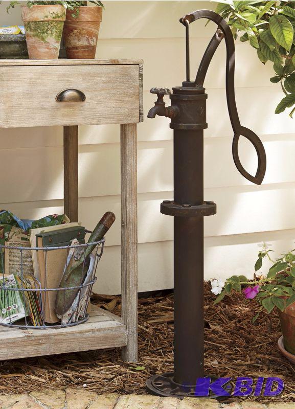 lot 110 image: Rustic Metal Water Pump -&nbspA nostalgic lo...