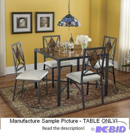 lot 113 image: Faux Marble Dining Table - Table Only - Tabl...