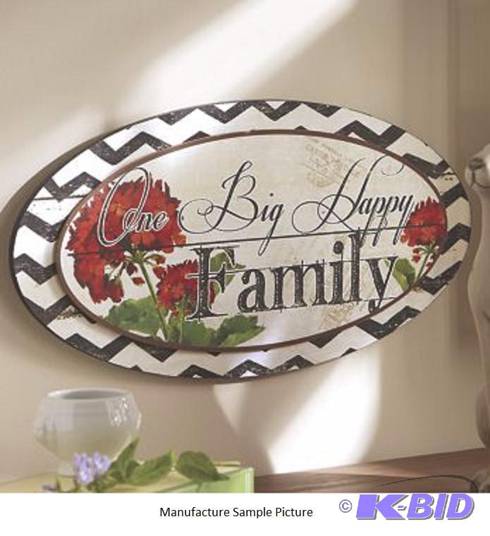 lot 119 image: &quotOne Big Happy Family" Plaque -&nbs...