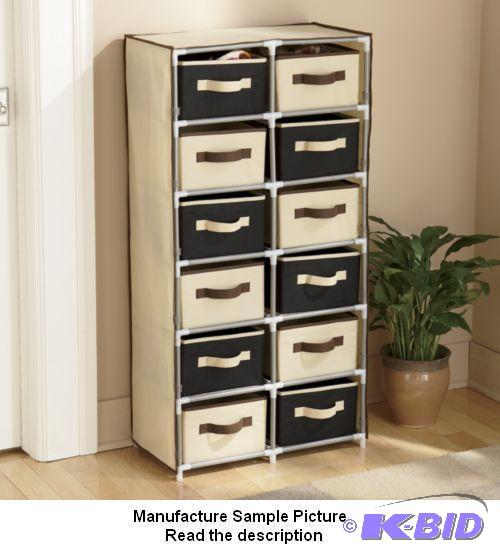 lot 128 image: Twelve Drawer Storage - Tuck away clothes, to...