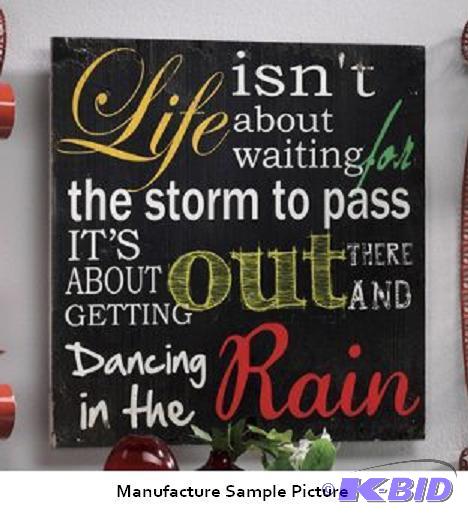 lot 143 image: Life Wall Plaque - Bold decoration for your h...