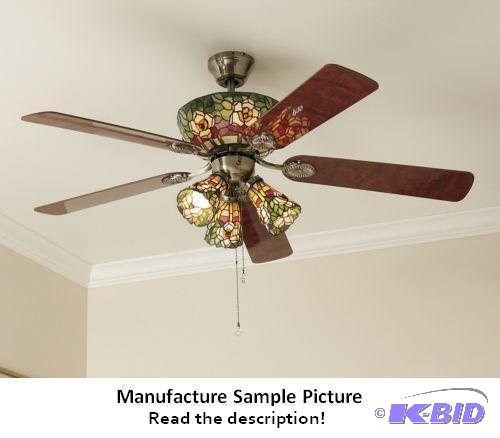 lot 152 image: Magnolia Ceiling Fan - Three-speed fan has bl...