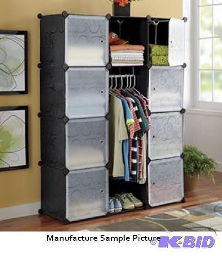 lot 159 image: Black and White Wardrobe -&nbspFor the bedro...