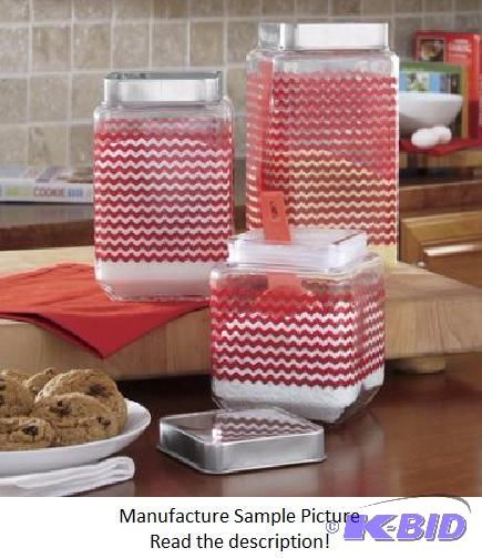 lot 17 image: Chevron Canisters - Originally comes as a set...
